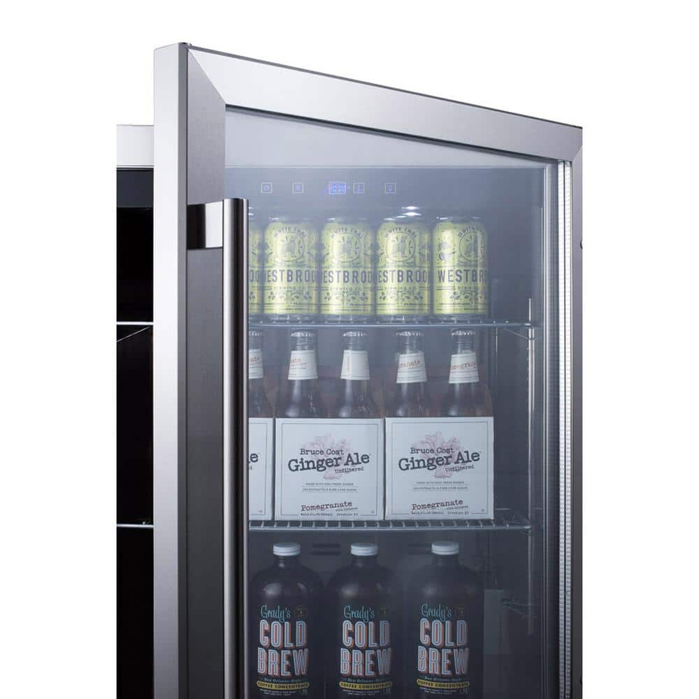 Summit Appliance 24 in. 5 cu. ft. Built-in Outdoor Refrigerator in Stainless Steel SCR611GLOS