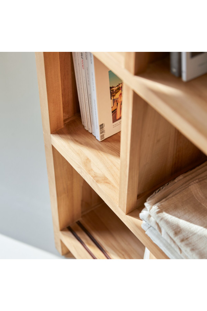 Teak Sliding Door Bookcase  Tikamoon Coffee Tek Slide   Transitional   Bookcases   by Oroa   Distinctive Furniture  Houzz