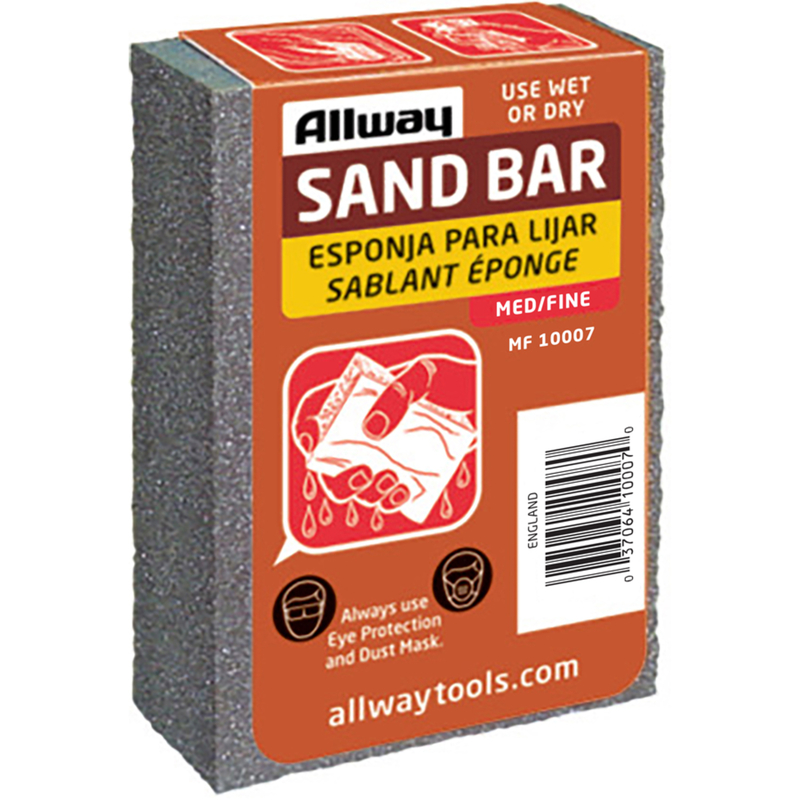 Allway 4 in. L X 3.5 in. W X 1 in. Fine/Medium Block Sanding Sponge