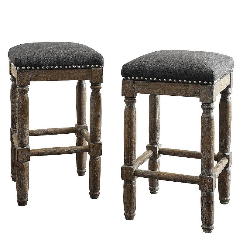 Madison Park Cirque Backless Counter Stool 2-Piece Set