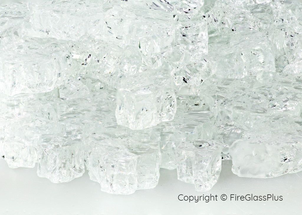 Fire Glass Plus Crystal Ice 1/4- 1/2 Fire Glass 10LBS