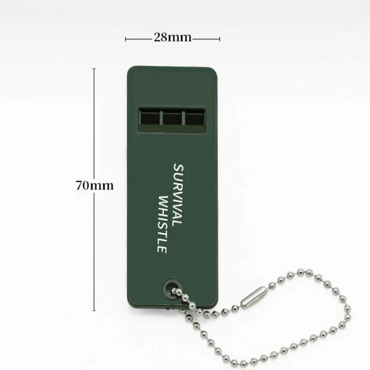 Whistle Keychain emergency plastic loud voice whistle custom printed outdoor survival whistle