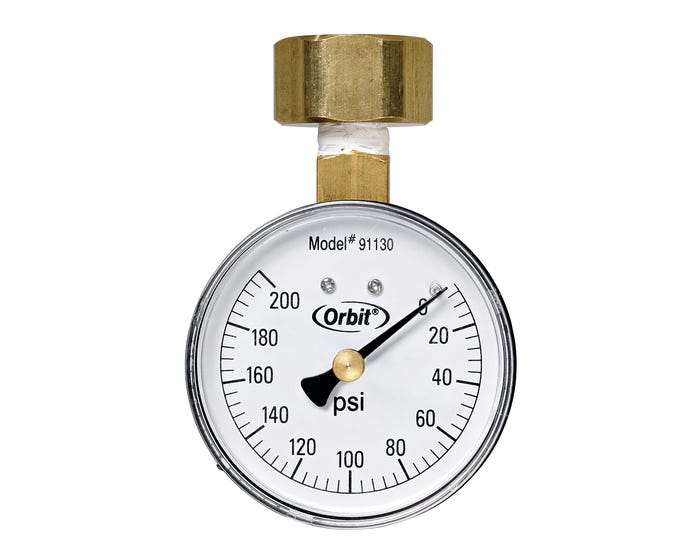 Orbit 200lb Pressure Gauge - 91130