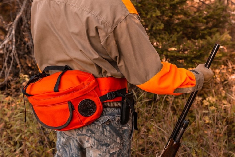 9 Liter Capacity Orange Canvas Lumbar Pack