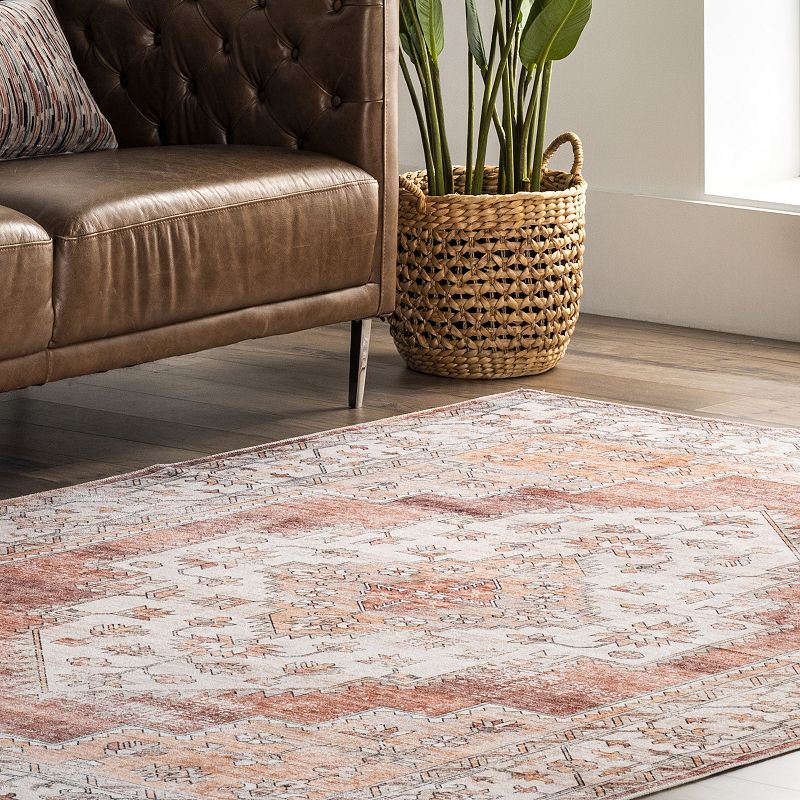 Nuloom Dania Machine Washable Medallion Area Rug