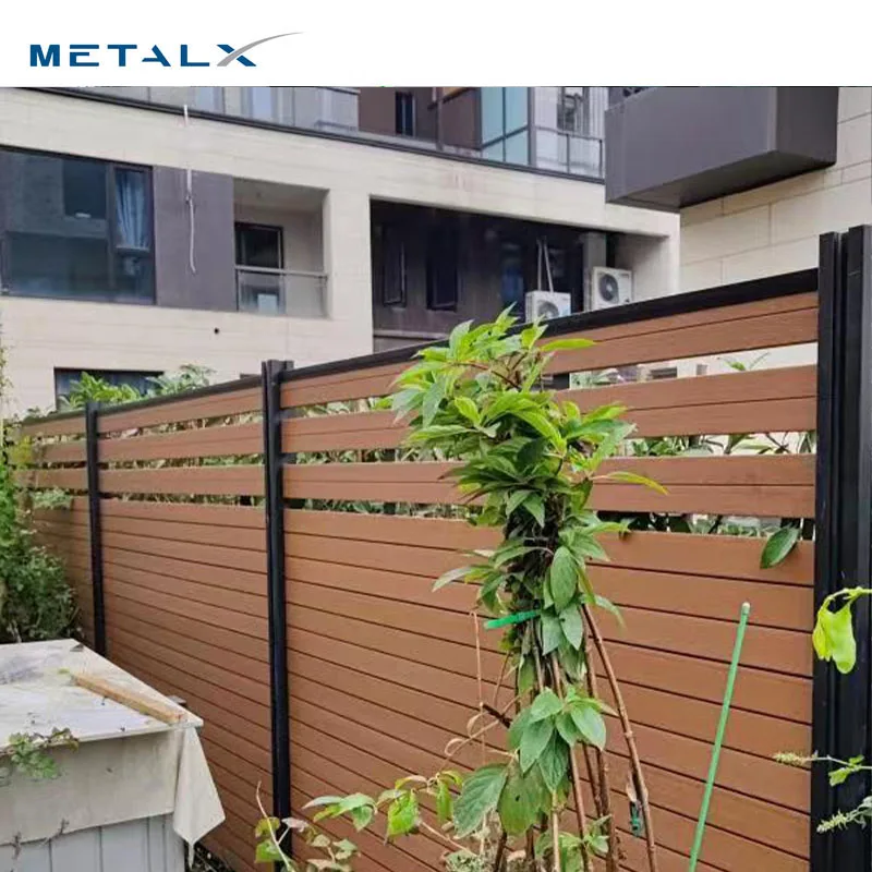 High quality factory supply composite fence panel 8 foot horizontal privacy wood fence panel for garden