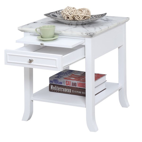 American Heritage Logan End Table with Drawer and Slide