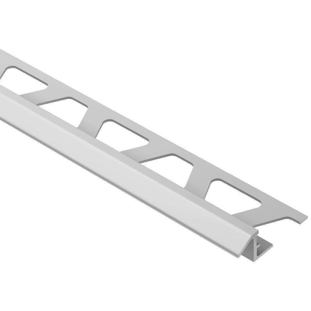 Schluter Systems Reno-TK Satin Anodized Aluminum 38 in. x 8 ft. 2-12 in. Metal Reducer Tile Edging Trim AETK100