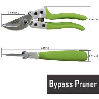 Ames 7.09 in. Pruning Shears Kit with Case (4-Piece) 20213344