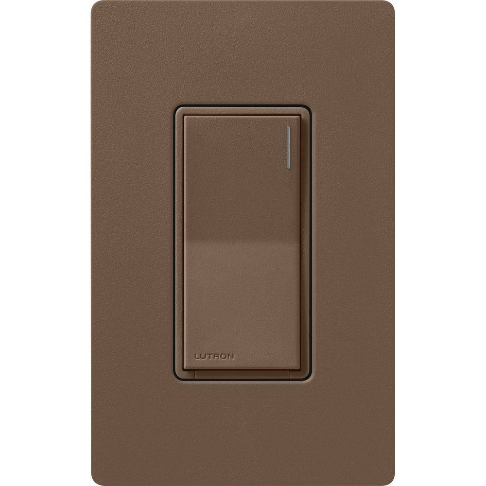 Lutron Sunnata Switch for 6A Lighting or 3A 110 HP Motor Single PoleMulti Location Espresso (ST-6ANS-EP) ST-6ANS-EP