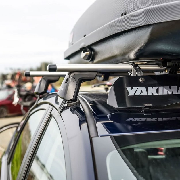 Yakima 70 Inch Aluminum T Slot Jetstream Bar Aerodynamic Crossbars For Roof Rack Systems Compatible With Any Streamline Tower Silver Set Of 2