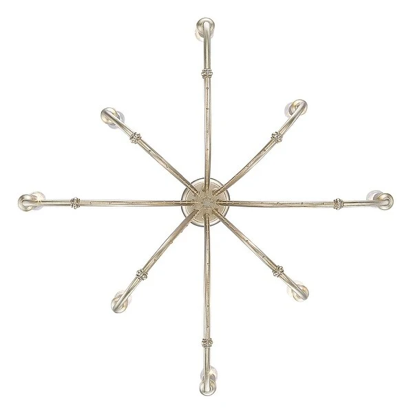 Kamila 8 Light Chandelier - White Gold