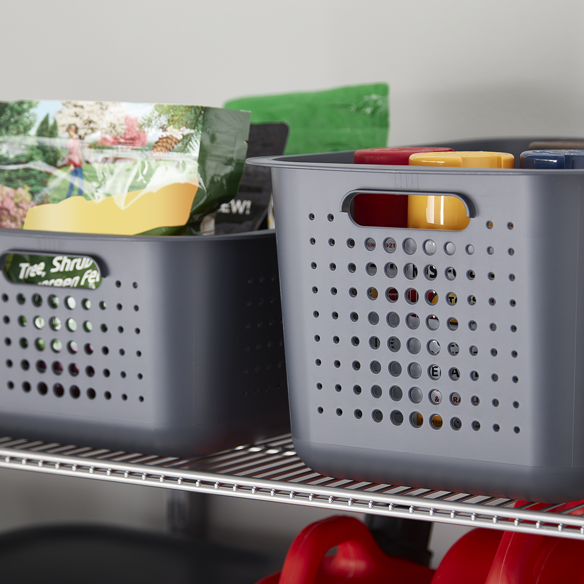 White Nordic Storage Baskets with Handles