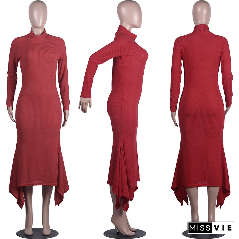 Women Full Sleeve Bodycon Floor-length Maxi Dress