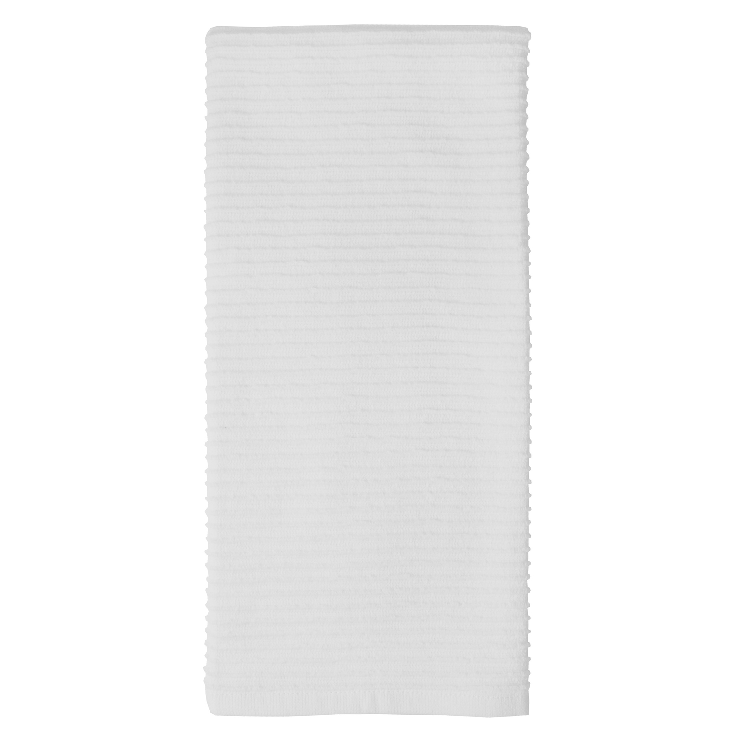 Mu Kitchen White Cotton Dish Towel 1 pk