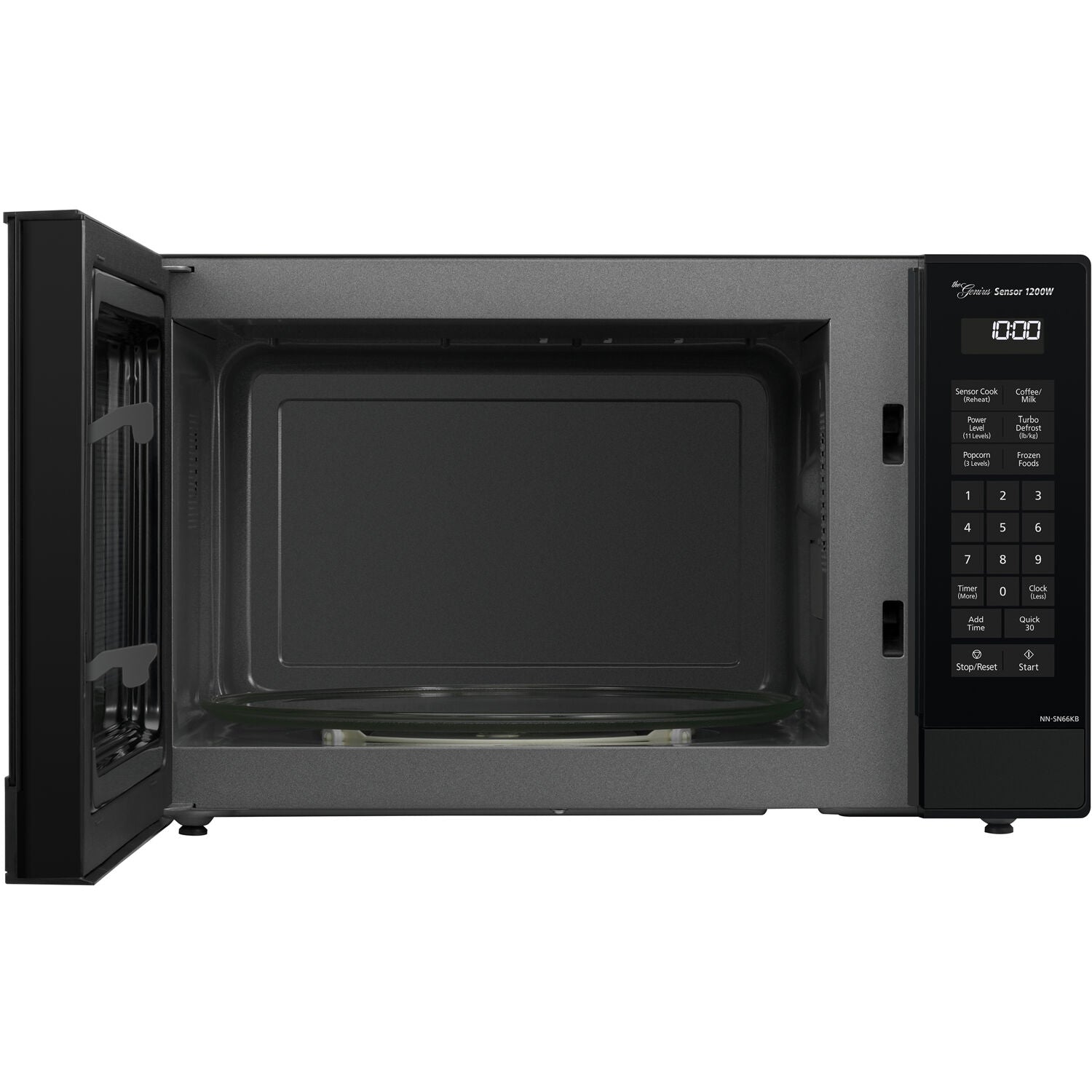 Panasonic 1.2 cu ft 1200W Genius Sensor Countertop Microwave Oven, Black