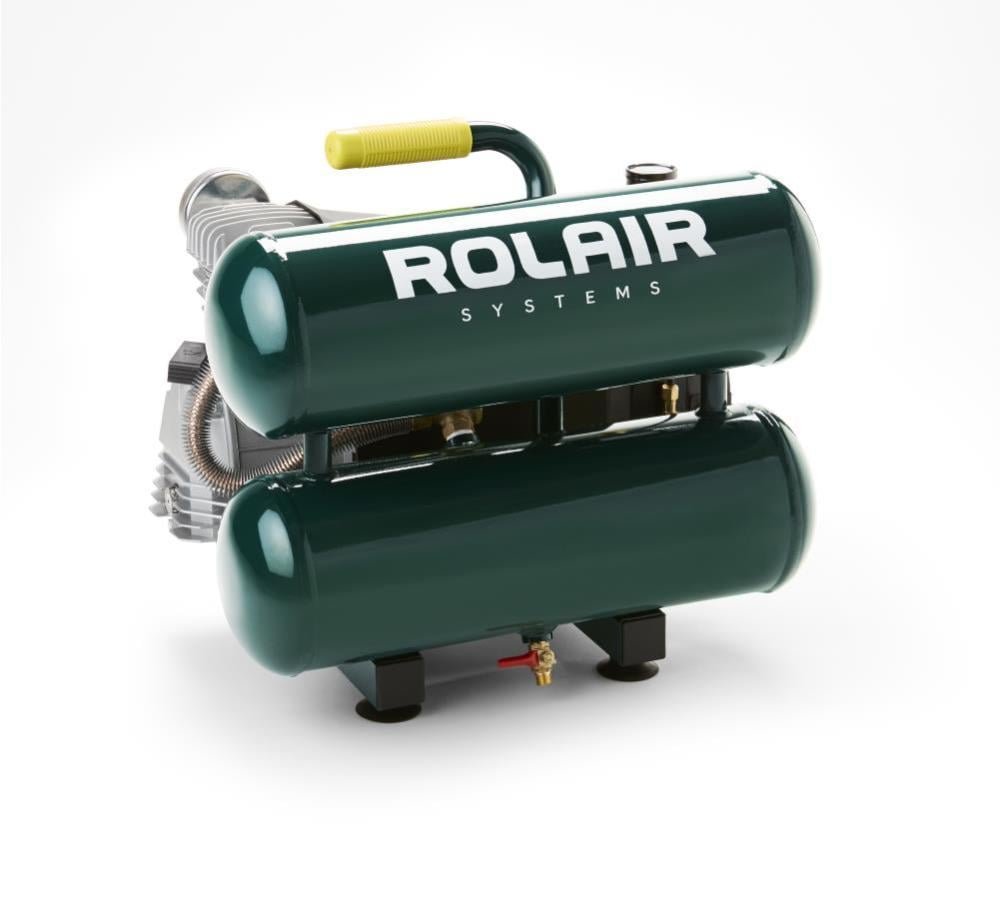 Rolair 2 HP (115V) 4.2 CFM@90PSI 4.2 Gallon Quiet Stack Tank Compressor VT20ST from Rolair