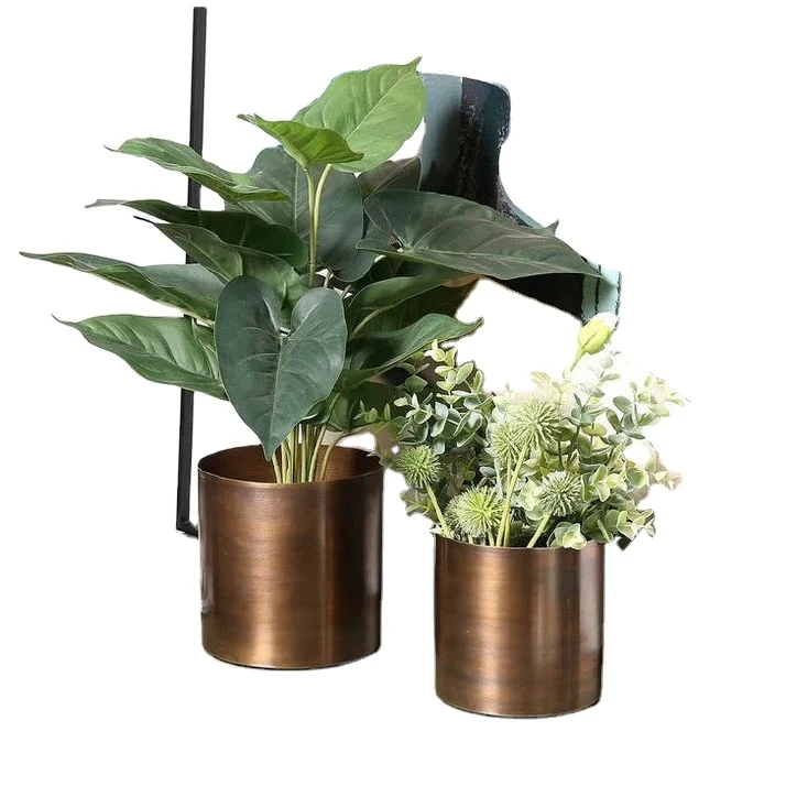 Simple Design Metal Planters for Garden Home Decorative Plant Flower Pot Luxury Floor Planter Made by India