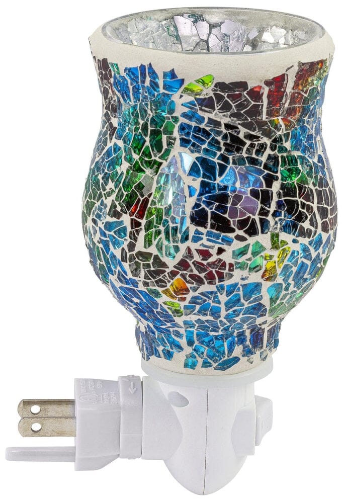 Mosaic Glass Plug-In Fragrance Wax Melt Warmer (Polychromatic)