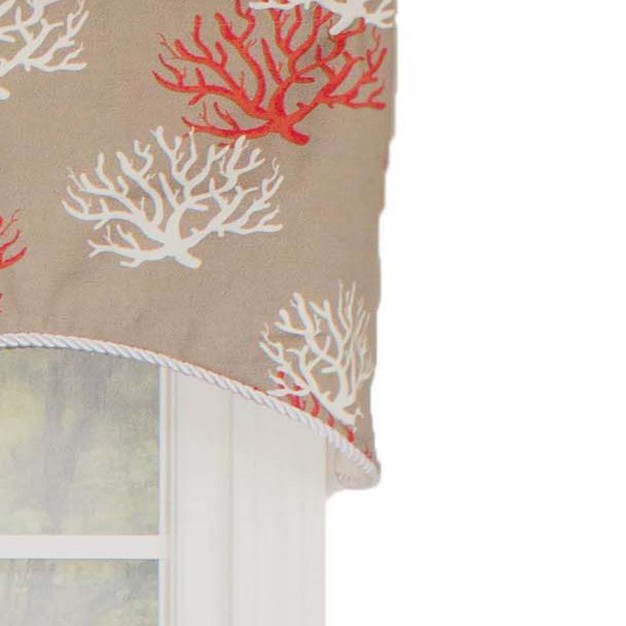 Rod Pocket Valance 50 quot X 17 quot Red By Rlf Home