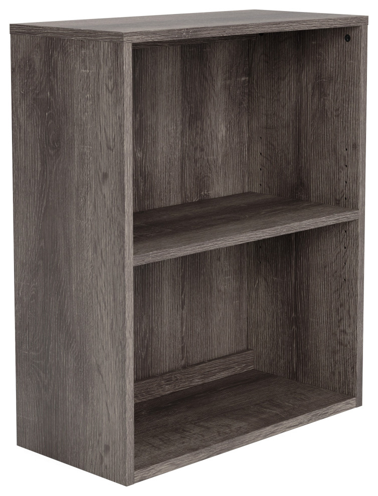 Benzara BM248082 Small Bookcase With 1 Adjustable Shelf  Taupe Brown   Transitional   Bookcases   by Uber Bazaar  Houzz