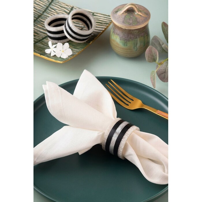 Panama Napkin Rings  Set of 6