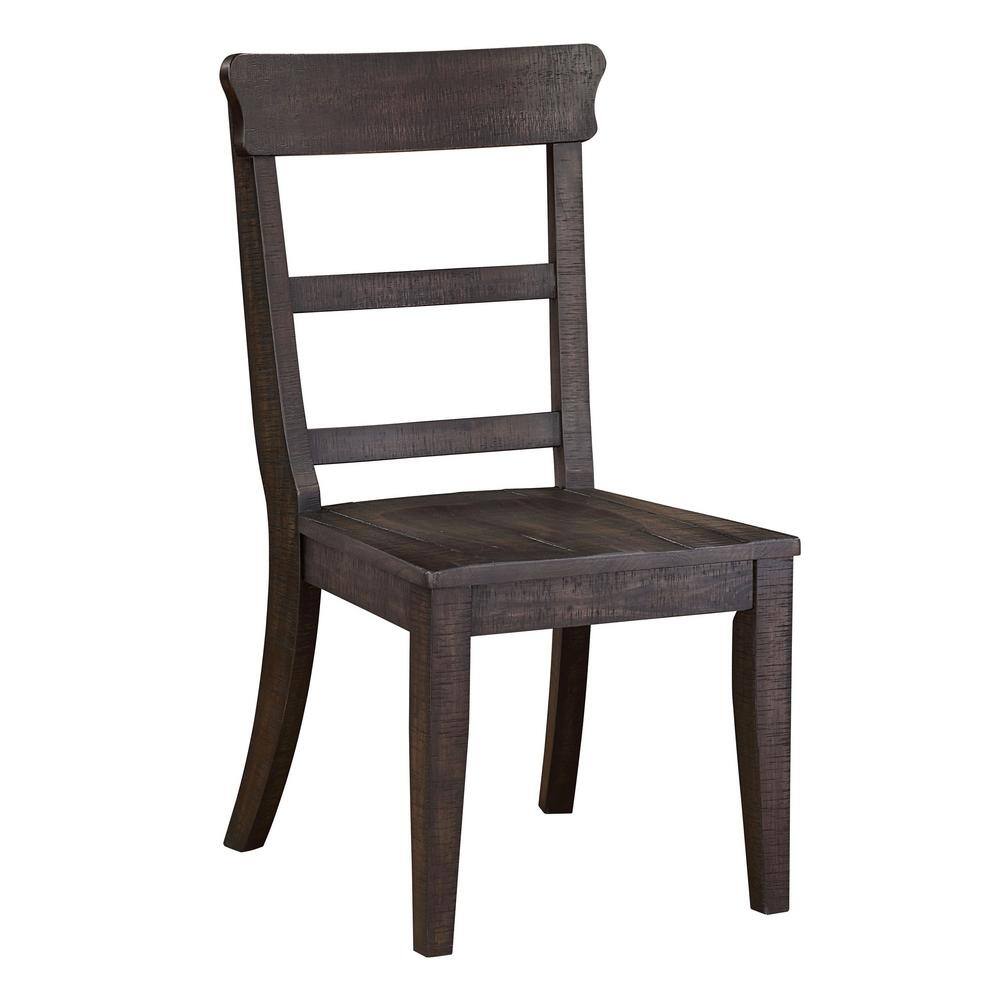 Furniture of America Nalley Antique Black Wood Dining Side Chair (Set of 2) IDF-3389BK-SC