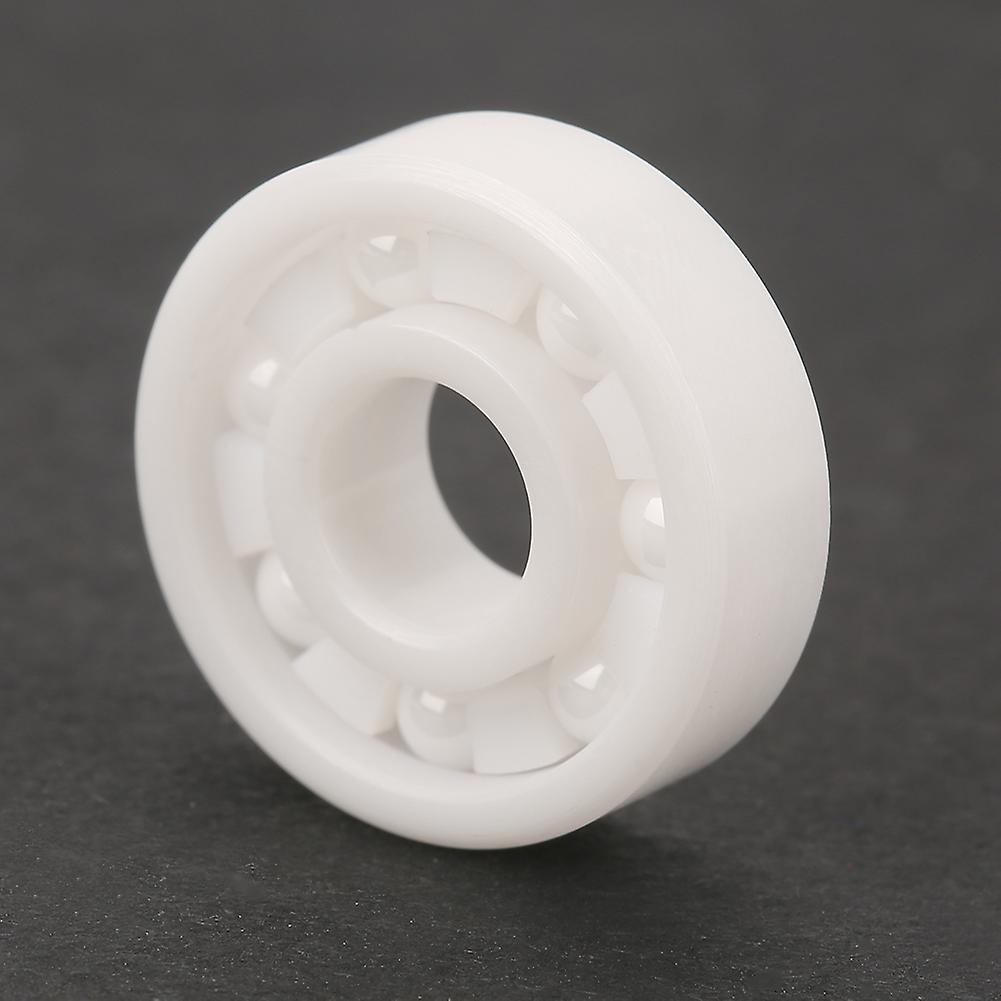 8pcs White Color Zro2 Full Ceramic Miniature 608 Ball Bearing 8x22x7mm