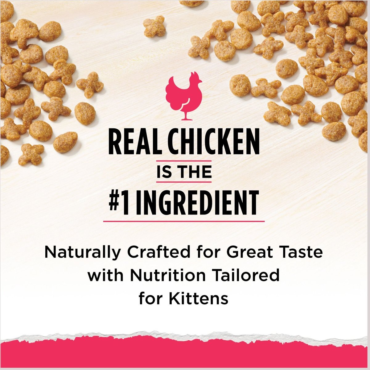 Kitten Chow Naturals Original with Added Vitamins， Minerals and Nutrients Dry Cat Food