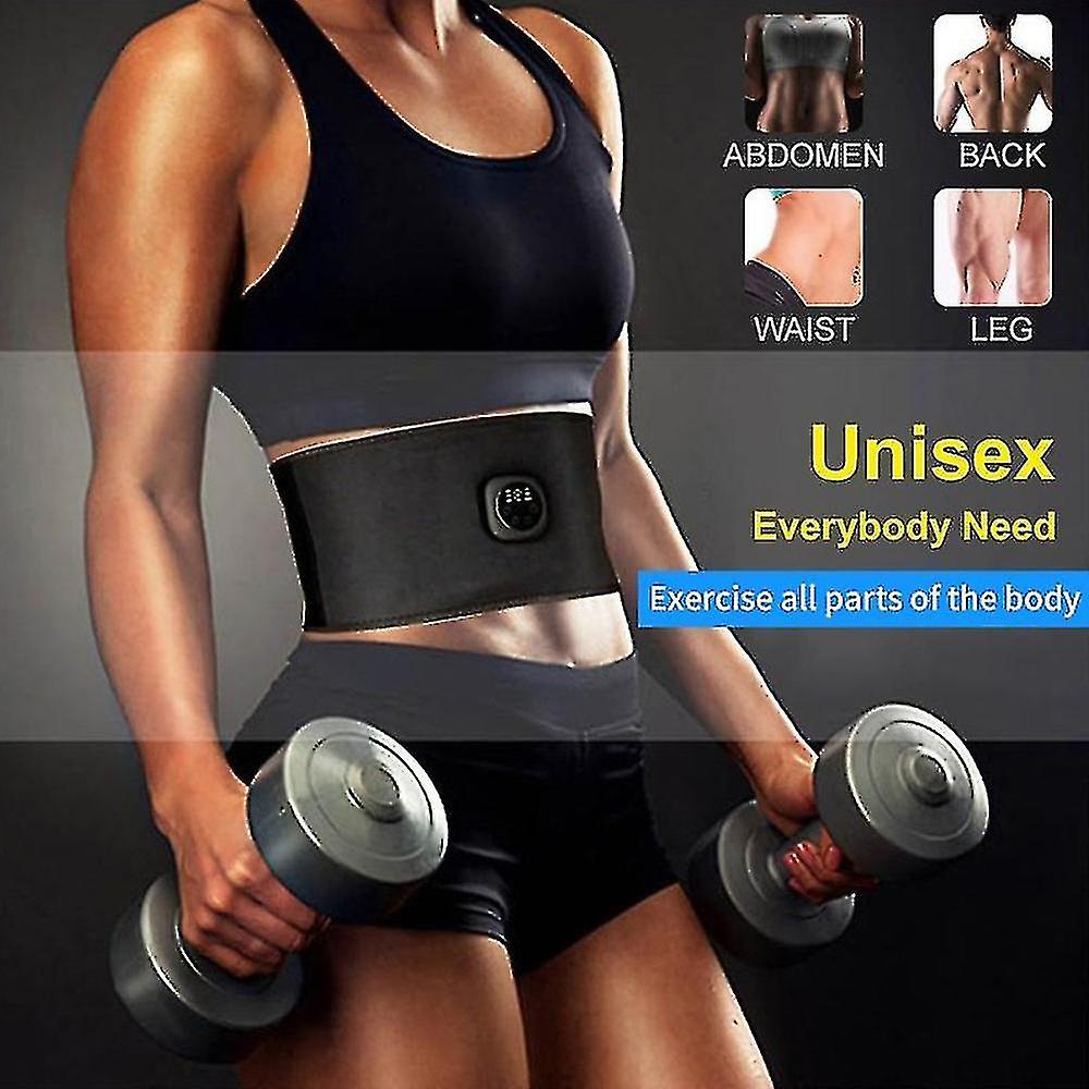 Electric Abdomen Slimming Belt Abdominal Body Waist Band Muscle Stimulator Fitness Fat Burn