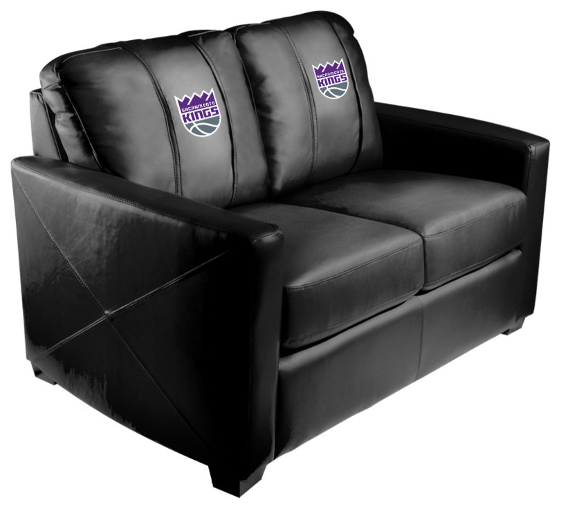 Sacramento Kings Stationary Loveseat Commercial Grade Fabric   Contemporary   Loveseats   by DreamSeats LLC  Houzz