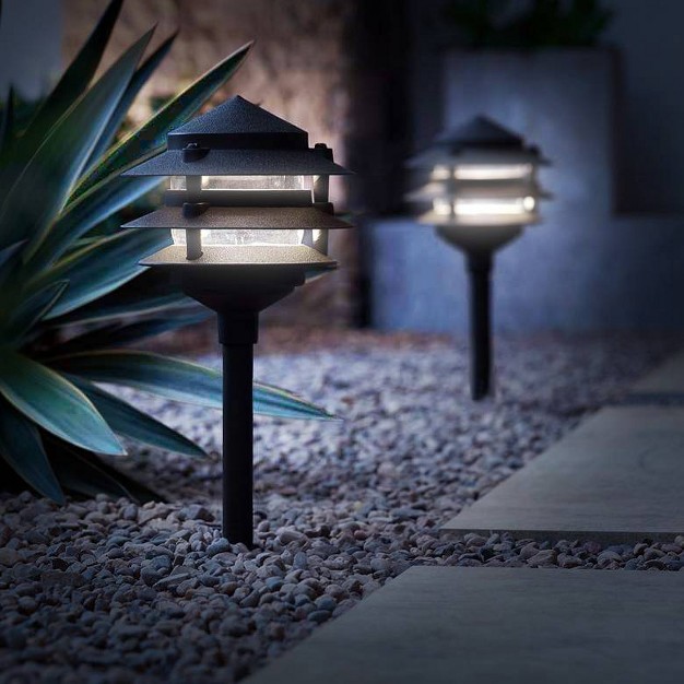 John Timberland Pagoda Black 10 piece Outdoor Led Landscape Lighting Set