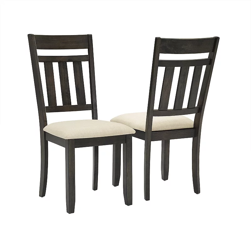 Crosley Hayden 2-Piece Slat-Back Dining Chair Set