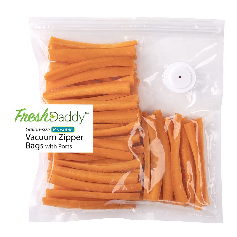 Presto FreshDaddy Gallon Size Vacuum Zipper Bags 8-piece Set