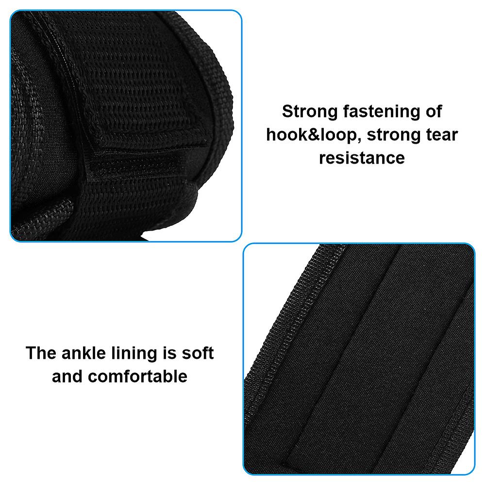 Ankle Straps Leg Strength Training Weight Bearing Power Strap Foot Ring For Fitness (black)