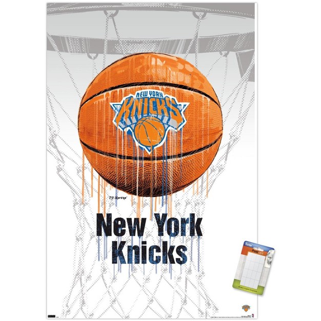 Trends International Nba New York Knicks Drip Basketball 21 Unframed Wall Poster Prints