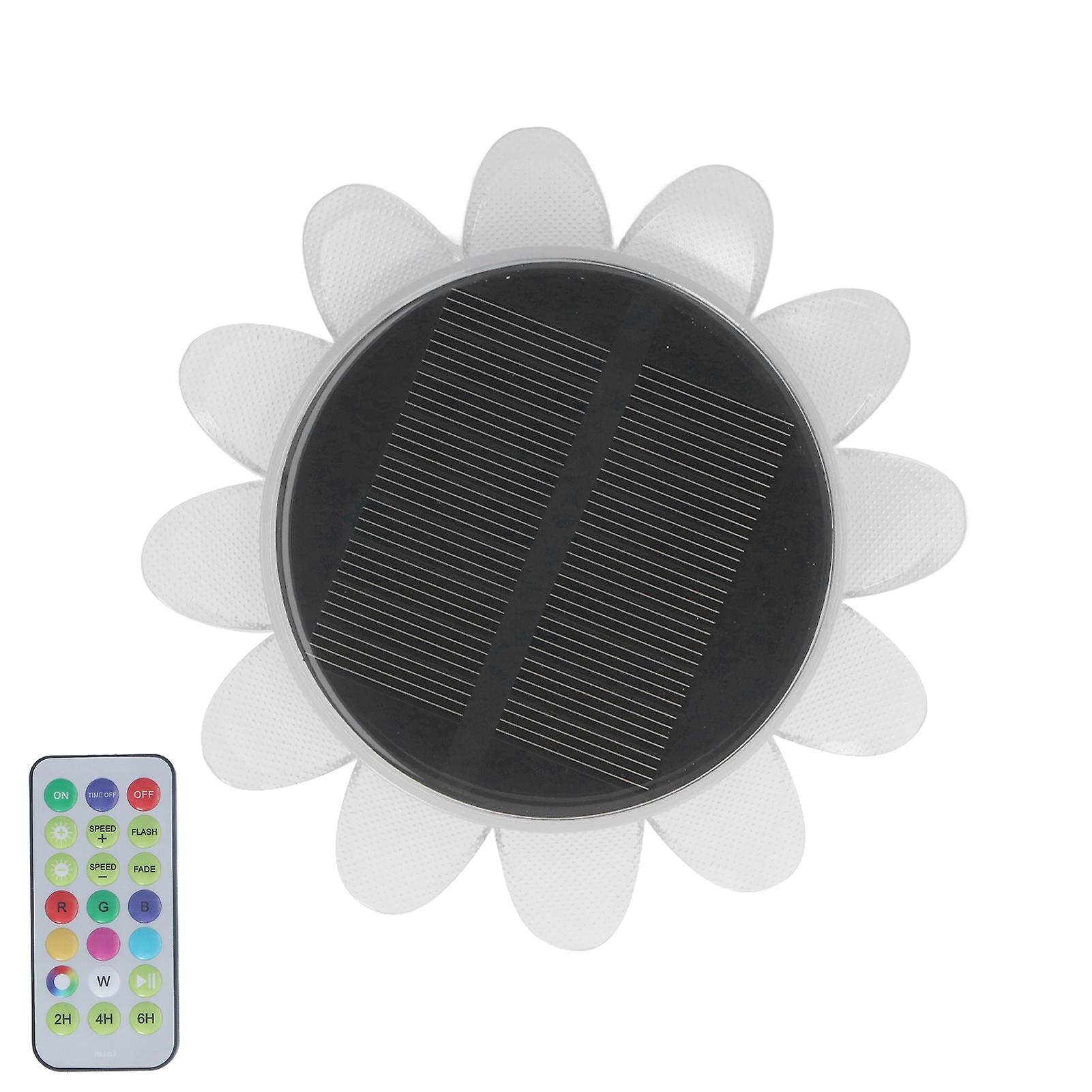 Solar Pool Floating Lights IP68 Waterproof Multi Mode Petal Shape Solar Pond Pool Floating Light Outdoor Decoration