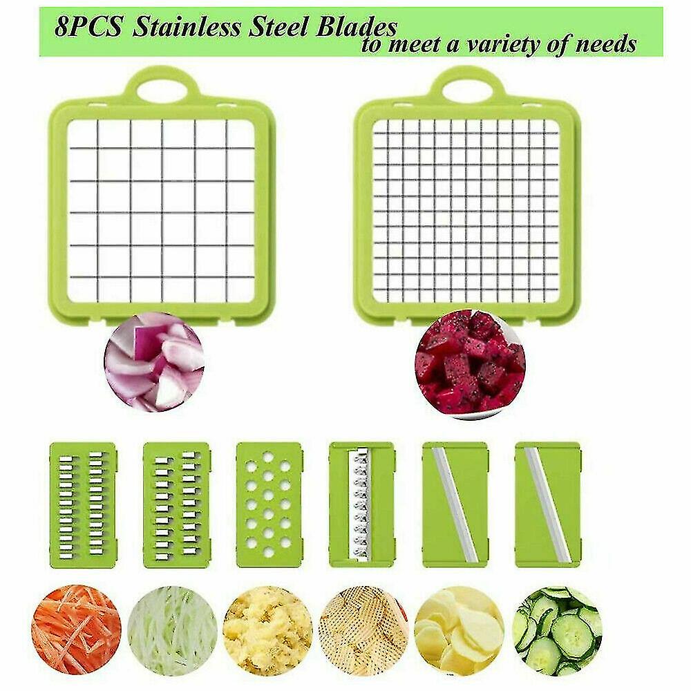 14-in-1 Vegetable Fruit Chopper Cutter Food Onion Veggie Dicer Slicer Kitchen