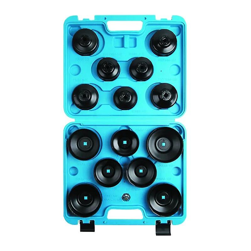 Vt01037 15pc Cup Type Oil Filter Cap Wrench Socket Removal Tool Set Dc161059