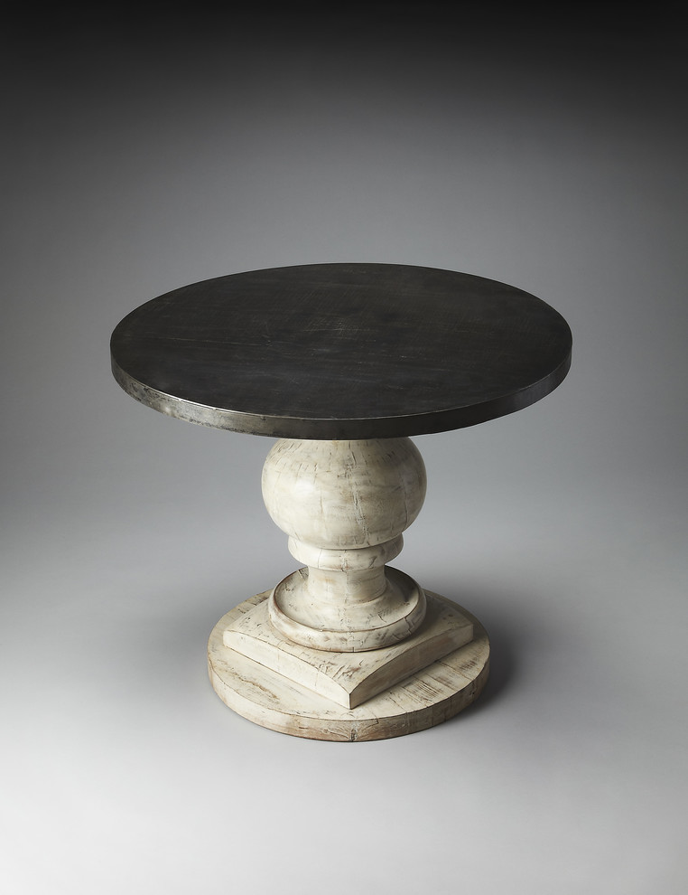 Butler  Iron  ampWood  Table   French Country   Side Tables And End Tables   by PARMA HOME  Houzz