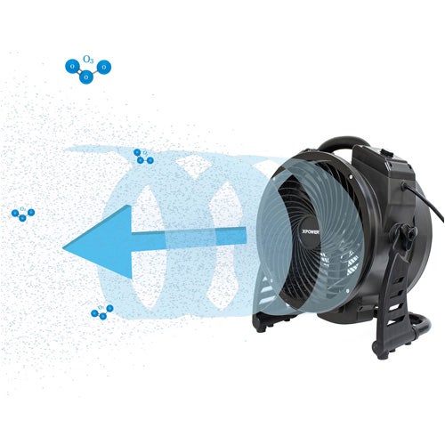 XPOWER M-25 Axial Air Mover with Ozone Generator