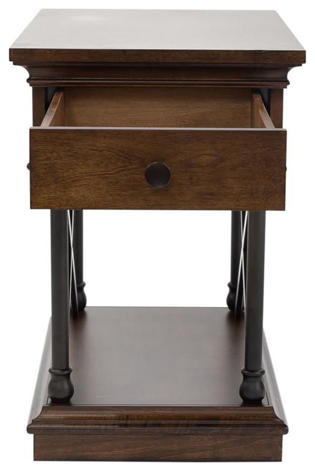 Tribeca drawer chair side table   Contemporary   Accent Chests And Cabinets   by BisonOffice  Houzz