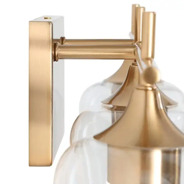 Modern Gold 3-light Wall Sconces Linear Dimmable Bathroom Vanity Lights - L20