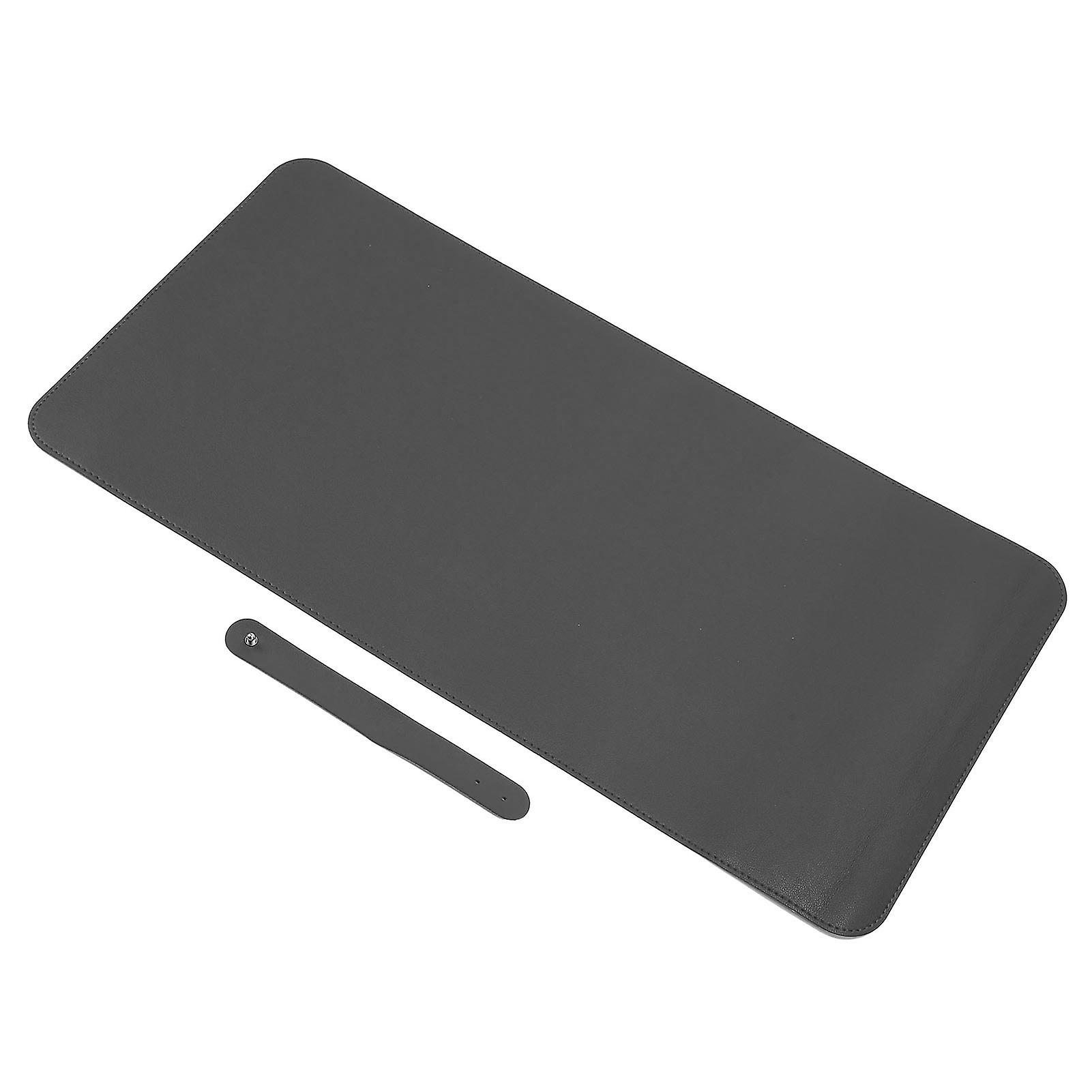 Multifunctional Table Mat Soft Cork Waterproof Oilproof Pu Writing Desk Mouse Pad(black )