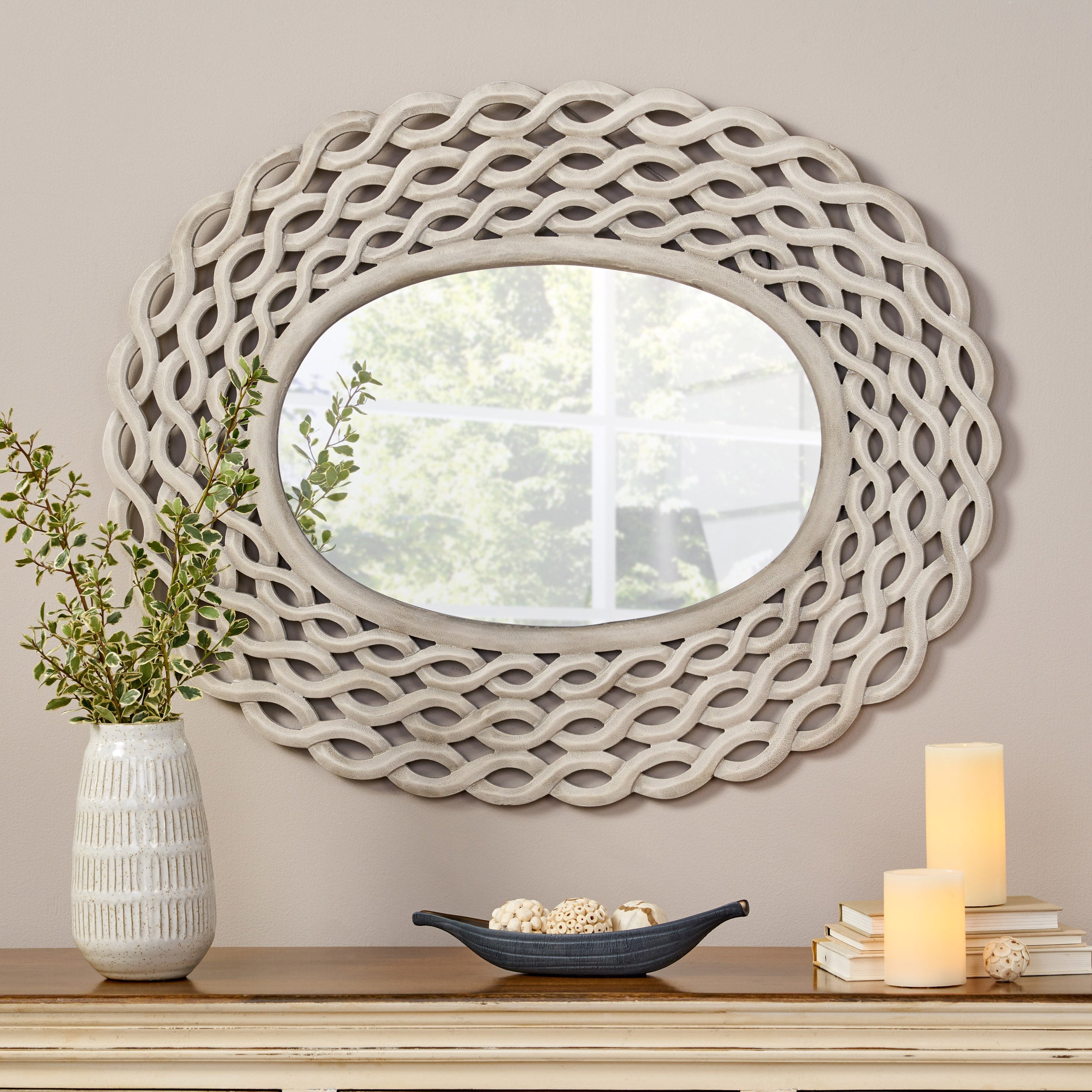 Hedy Modern Braided Weave Mirror