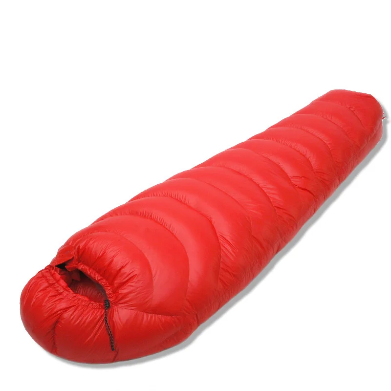 Low Moq Camping Hiking Walking Duck Down Super Light Mummy Sleeping Bag For Outdoor Traveling