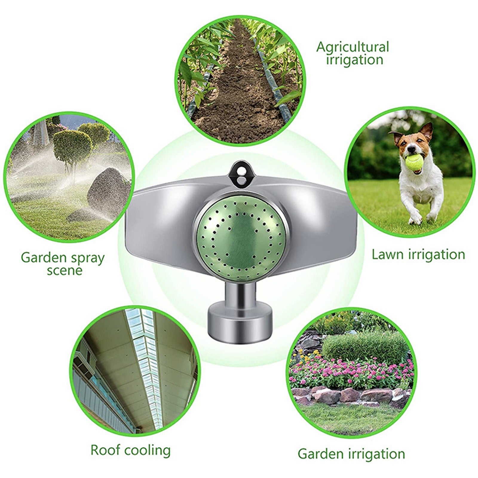 360 Degree Metal Sprinkler, Lawn Sprinklers For Yard, With Gentle Water Flo-w For Small Area Yard Lawn Garden Watering