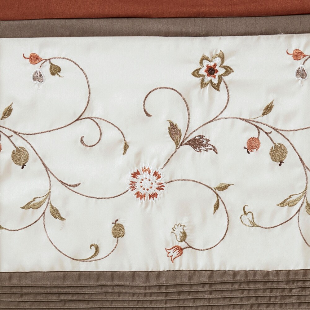 Madison Park Belle Embroidered Window Curtain Panel