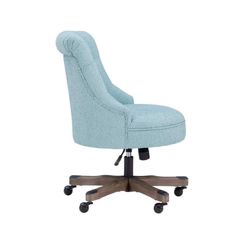 Bond Blue Speckled Upholstered Office Chair