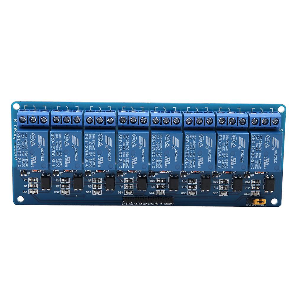 8 Channel Low Level Trigger Relay Module With Optocoupler 12v